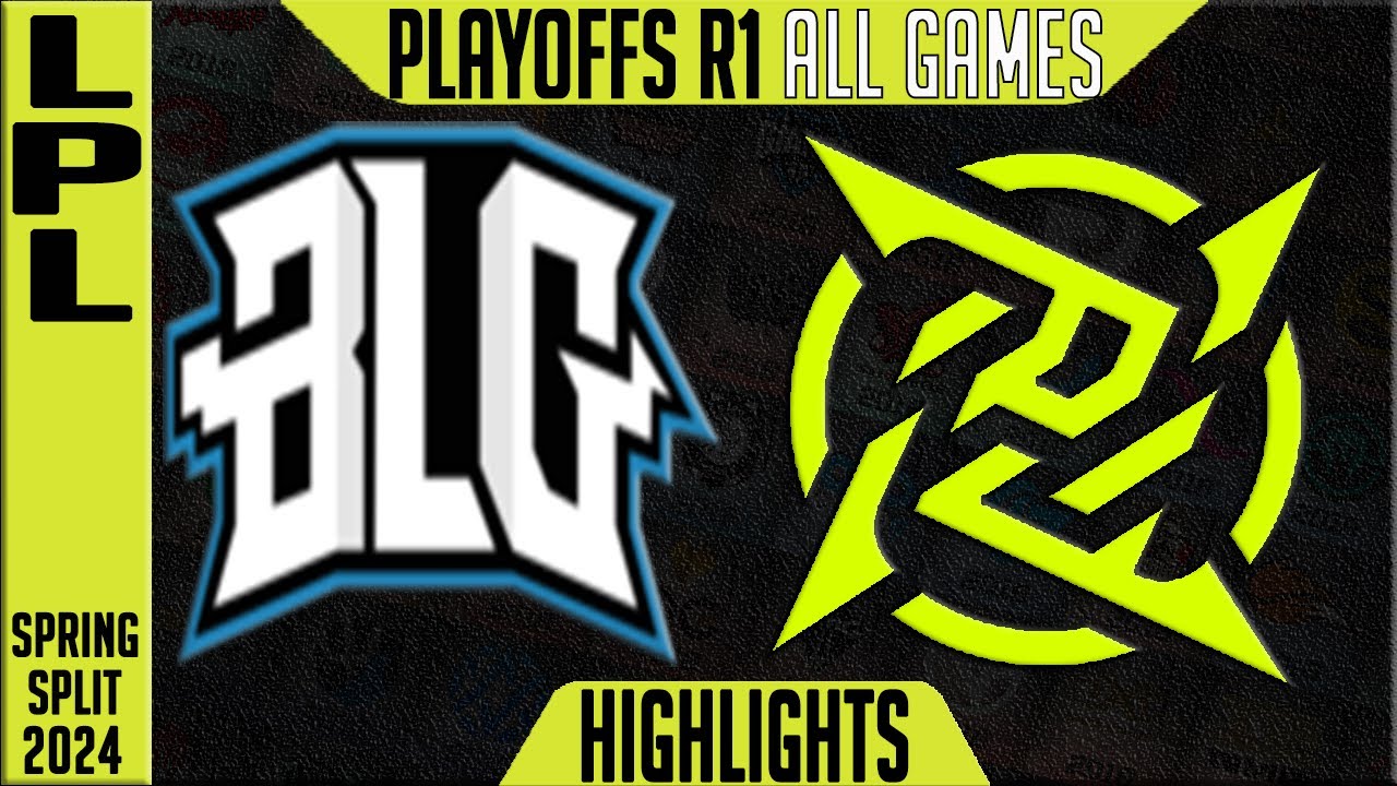 BLG vs NIP Highlights ALL GAMES | LPL Spring 2024 Upper R1 Playoffs | Bilibili Gaming vs Ninjas in P