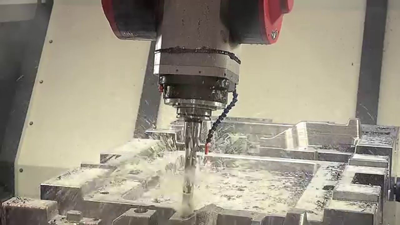 Fidia GTF/Q high-speed milling machine - Drilling