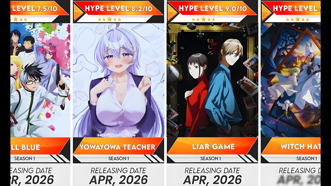 All Upcoming Spring 2026 Anime| Anime Bytes