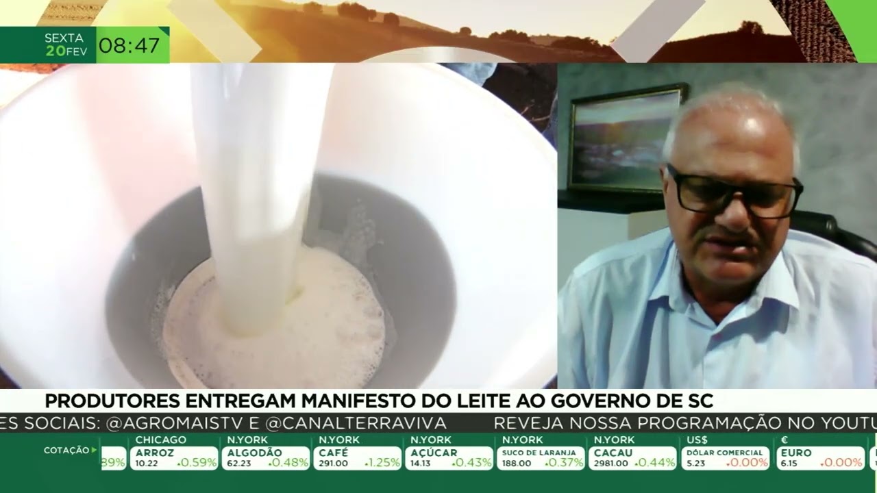 Produtores entregam manifesto do leite ao governo de SC