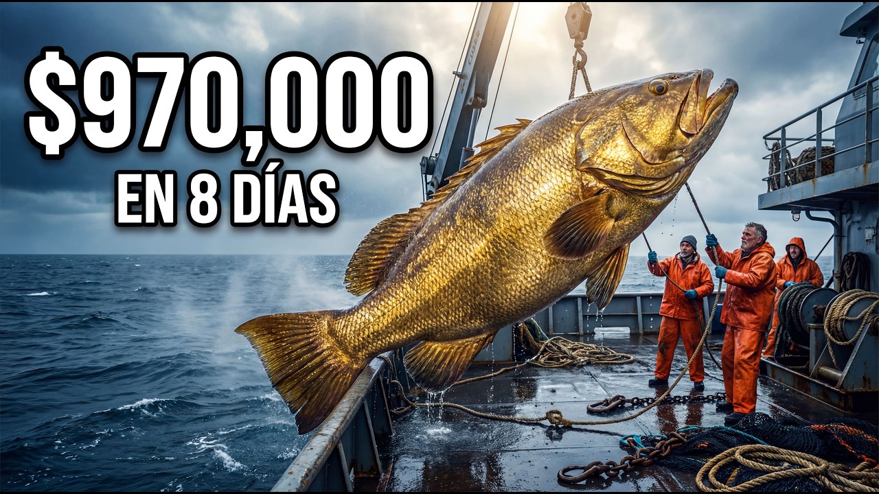 Cómo los pescadores ganan $970,000 en 8 días capturando un mero dorado gigante que vale una fortuna