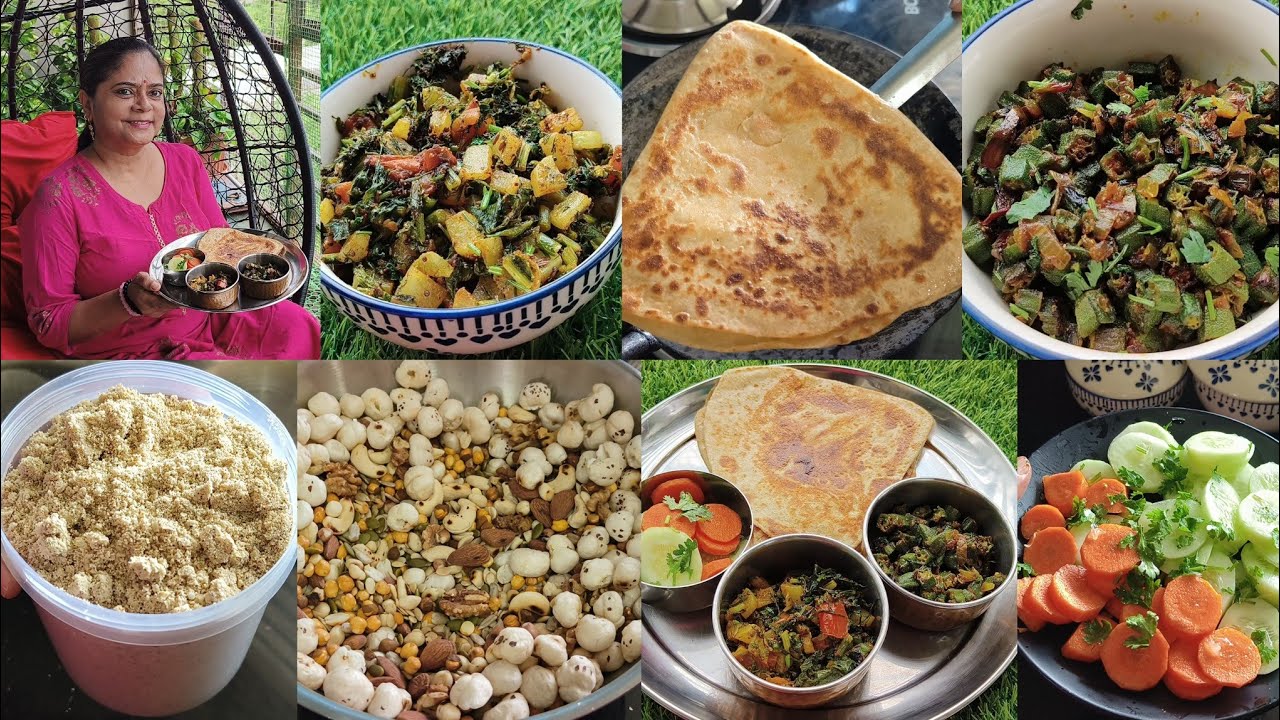 market se accha h +Breakfast🍱 protinex powder🌺 bhindi fry🌺 mooli ki sabji🌺 paratha🌺 banana milkshake