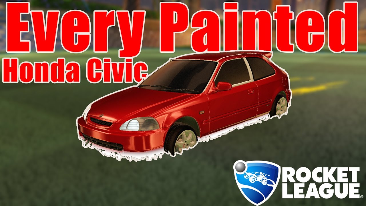 Every Painted Honda Civic in Rocket League (NEW UPDATE SEASON 8)