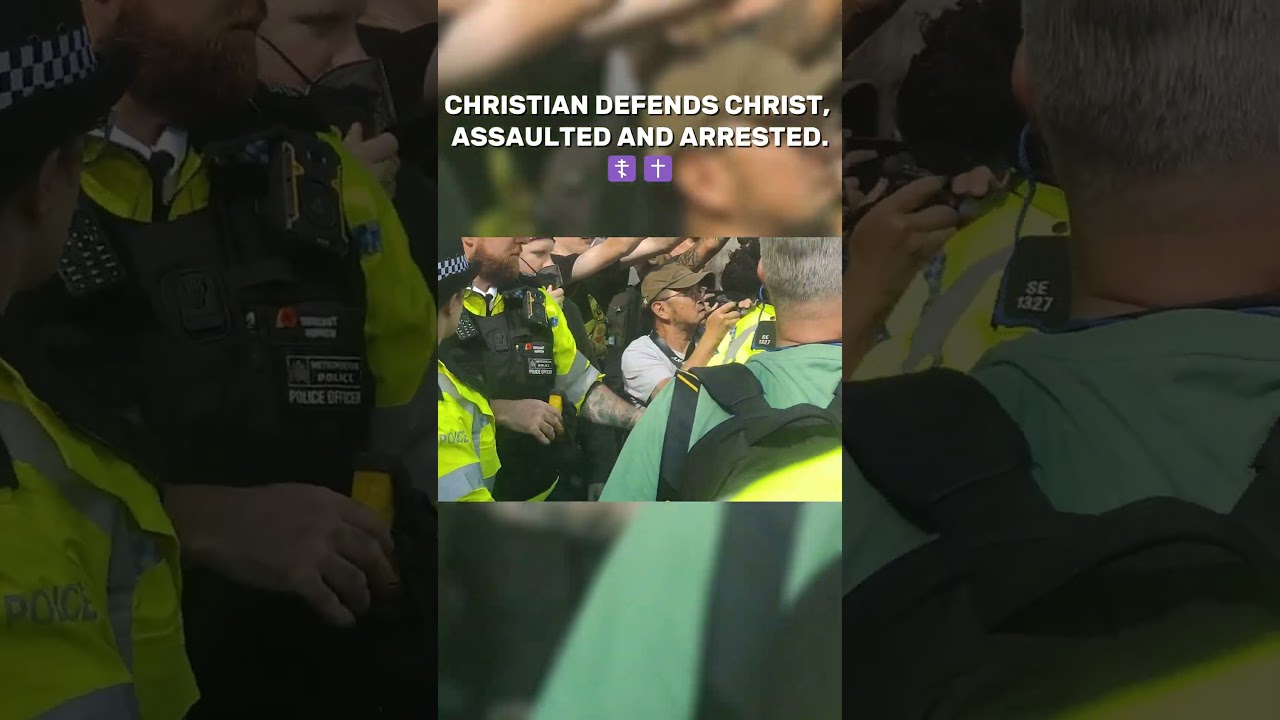 CHRISTIAN ARRESTED AT PRO-LIFE RALLY AFTER DEFENDING CHRIST&rsquo;S ICON FROM ANTIFA.