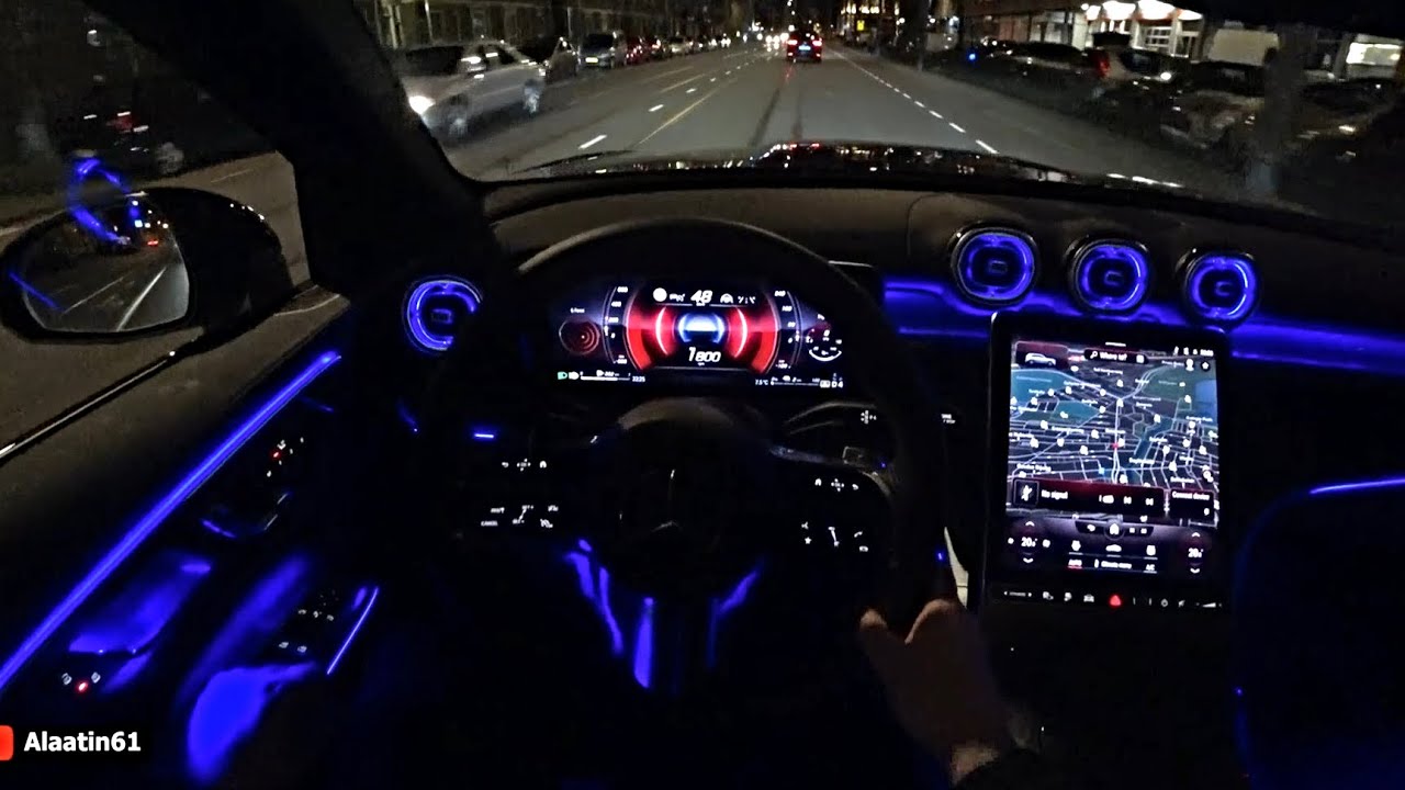 Тест-драйв нового Mercedes GLC AMG 2024 НОЧЬЮ