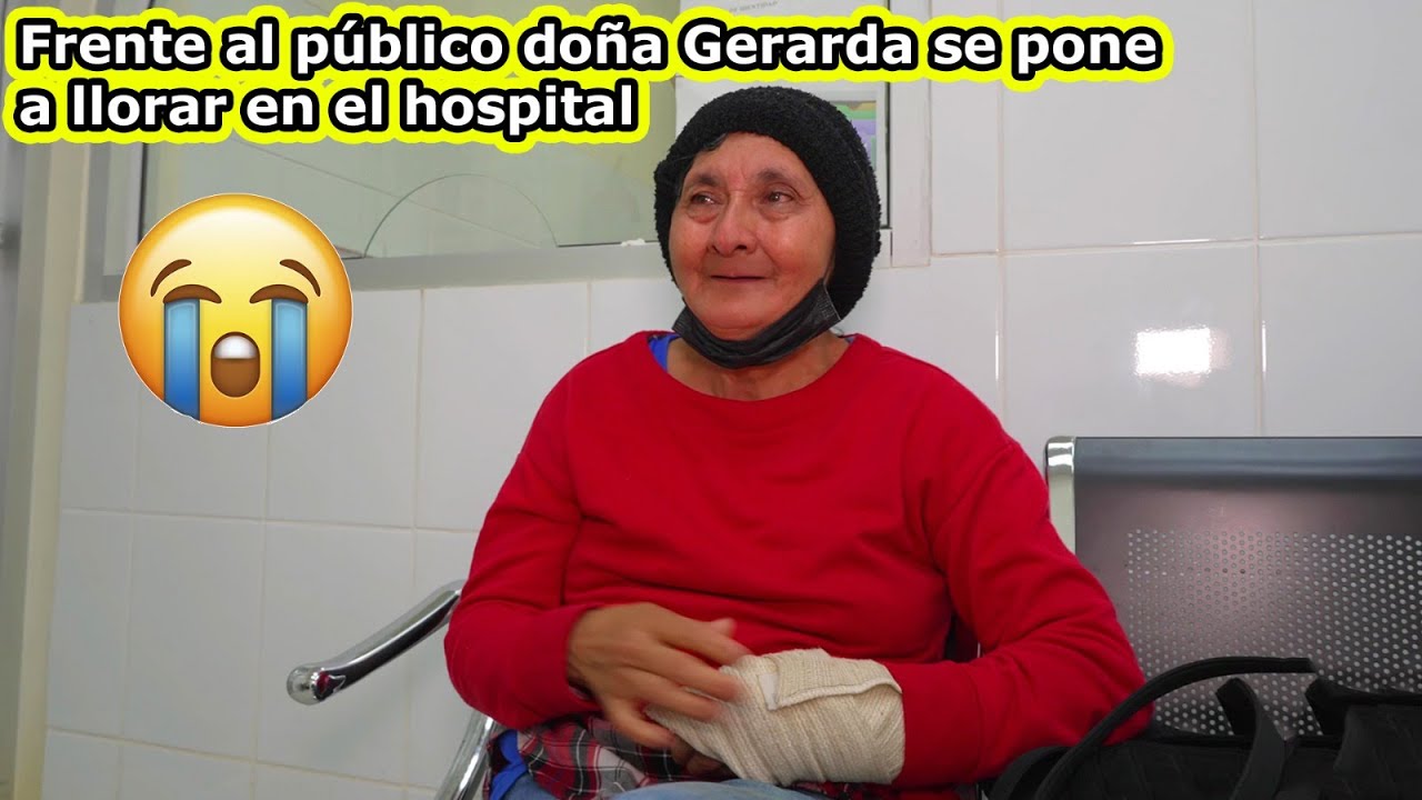 Doña Gerarda se pone a llorar frente de todo el público en el hospital - Ediciones Mendoza