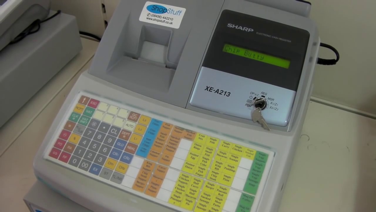 How To Change A Product Price On The Sharp XE-A213 / XEA213 / XE-A213 Cash Register
