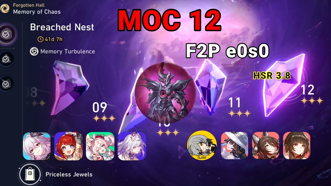 F2P e0s0 MOC 12 (HSR 3.8) | Castorice & Dahlia
