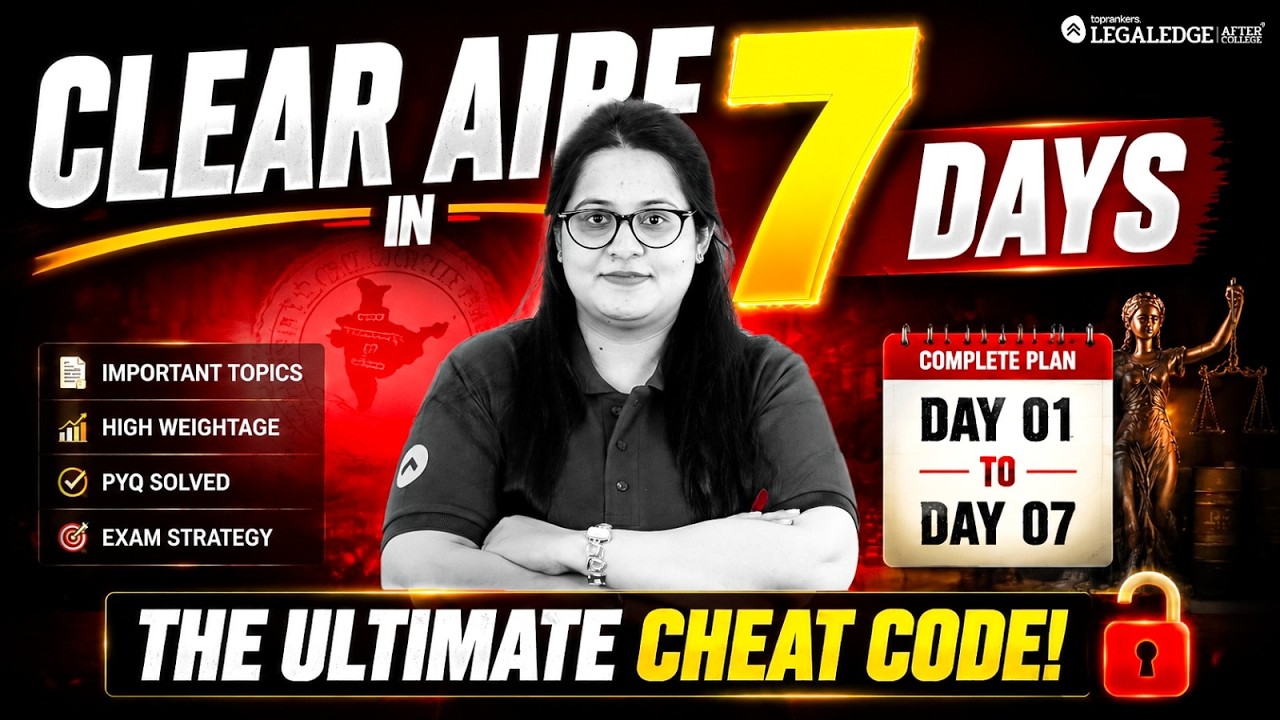 Clear AIBE in 7 Days | Last Week Strategy That Works
