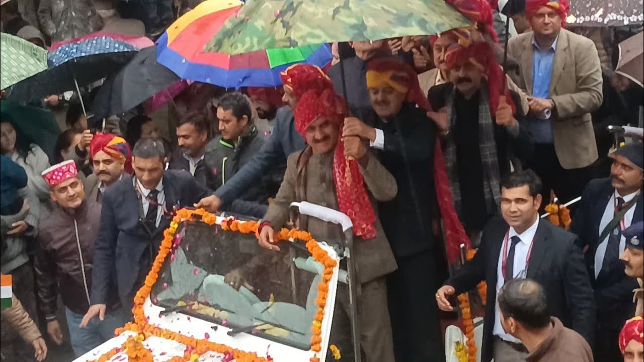 मुख्यमंत्री सुखविंदर सिंह सुक्खू शामिल हुए महाशिवरात्रि जलेब मंडी में।