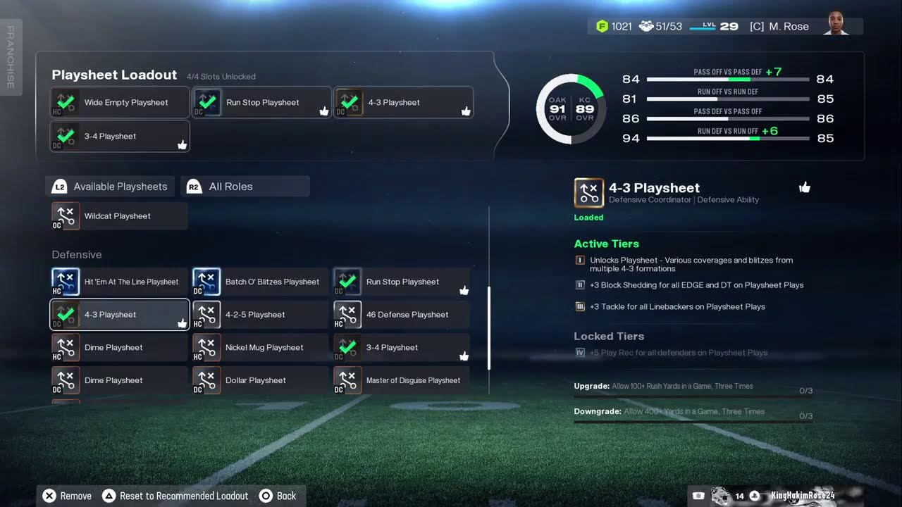 Madden nfl 26 Franchise MoDe Oakland Raiders Year 2 week 14 💓