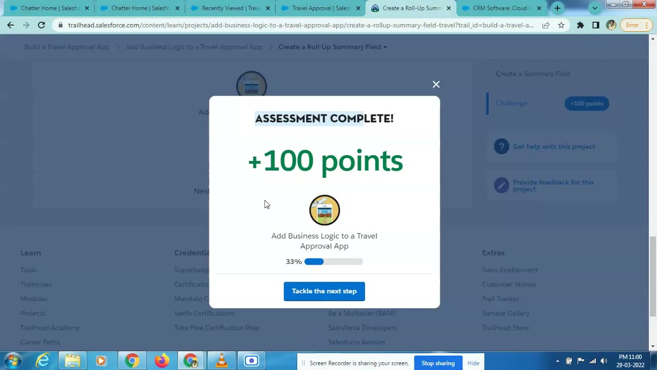 Create a Roll Up Summary Field | Add Business Logic to Travel Approval