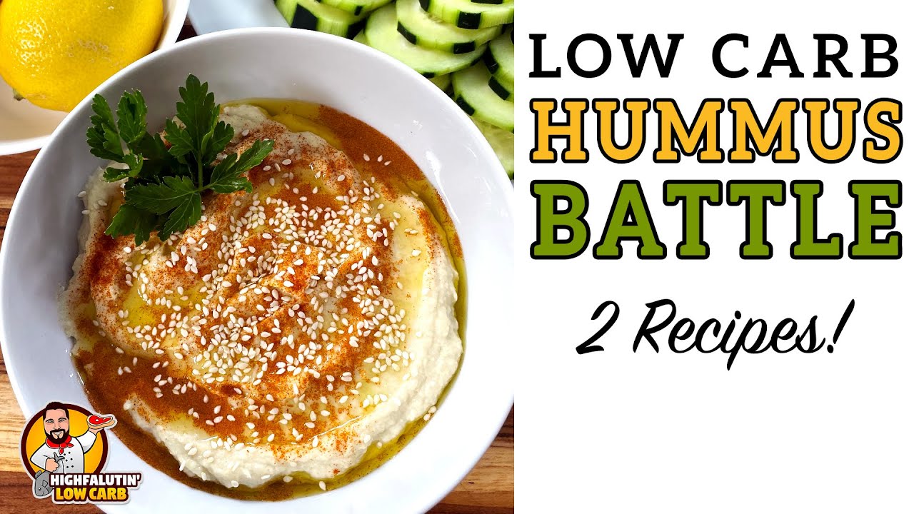 Low Carb HUMMUS Battle - The BEST Keto Hummus Recipe!
