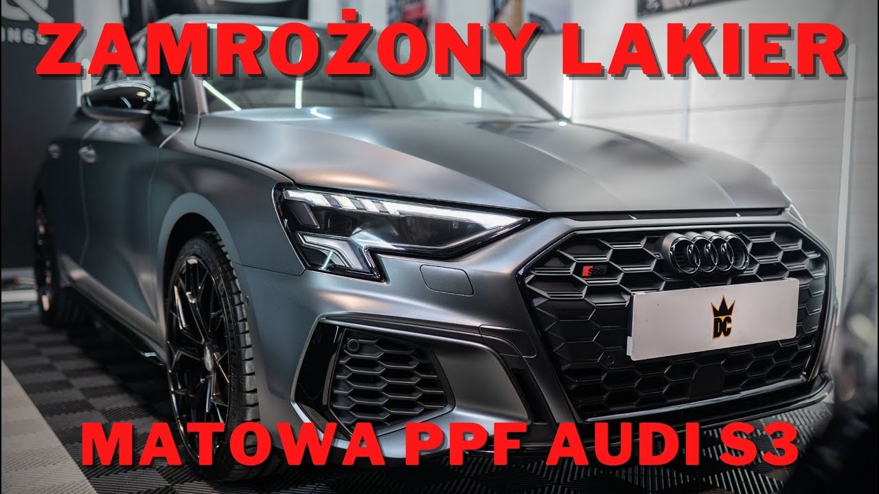 Audi s3 matowa folia PPF + Mercedes Benz CLS OKLEJONY FOLIĄ PPF #detailingvlog​​ #112