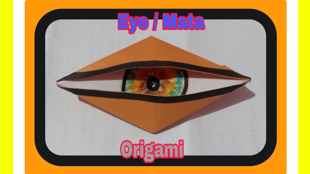 Origami Eye || Buat mata dari Origami
