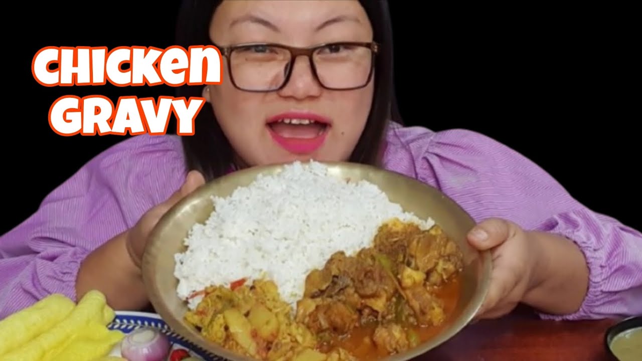 कुखुरा को मासु,आलु काउली तरकारी सँग भात, पापाड,सलाद chicken gravy|vegetables curry|papad with salad|