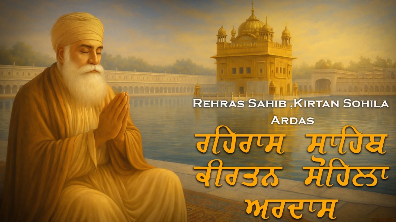 15-02-2026 Rehras Sahib \\ Kirtan Sohila \\ अरदास - Sikh Ardas \\ Evening 3 Bani Nitnam Sahib Path