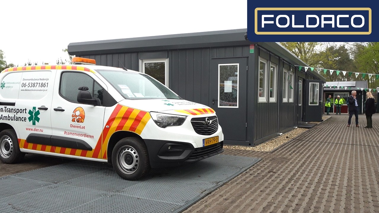 Van prefab units tot dierenambulance locatie, Foldaco regelt het!