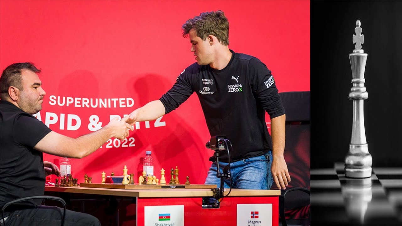 ROOK SACRIFICE!! Shakhriyar Mamedyarov vs Magnus Carlsen || SuperUnited Rapid Croatia 2022 - R5