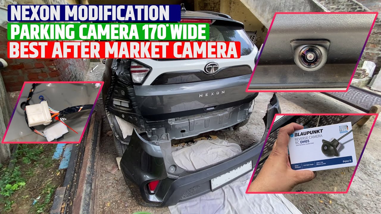 TATA Nexon after Market Like OEM Moving HD Parking Camera - TATA Nexon Parking Camera Installation