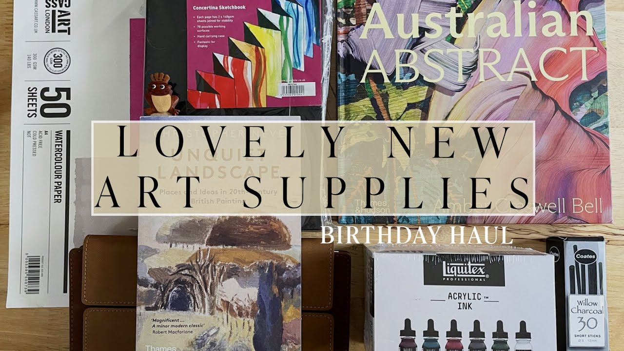 Art supply haul! New Art Books, Sketchbooks, Inks & Paper