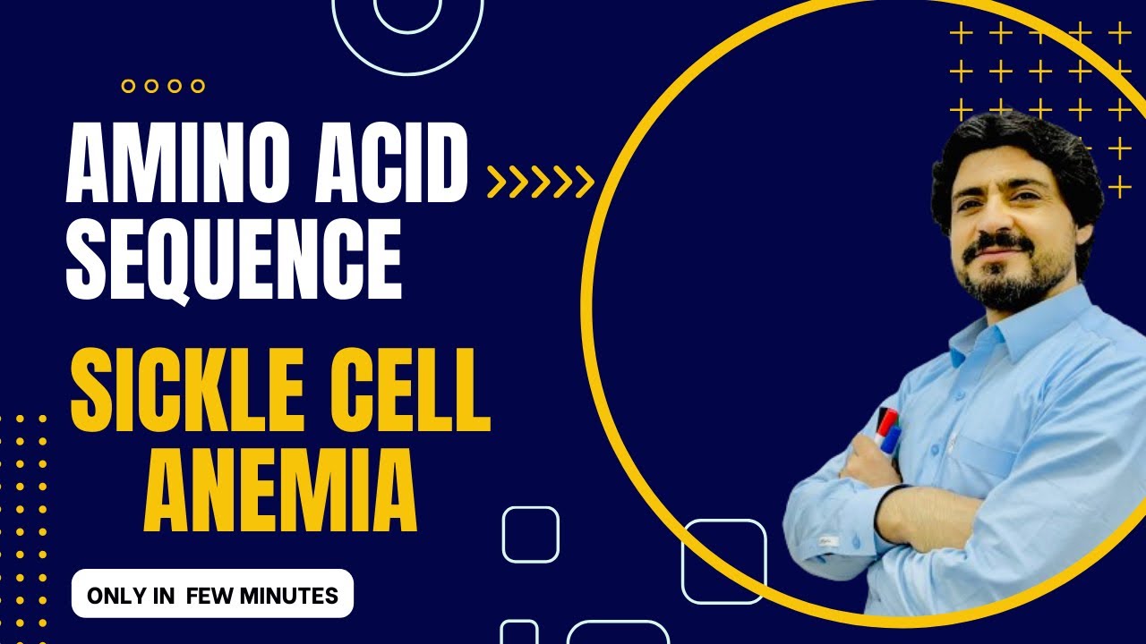 MDCAT Biology | SICKLE CELL ANEMIA# Sequence of AMINO ACID #anemia #aminoacids