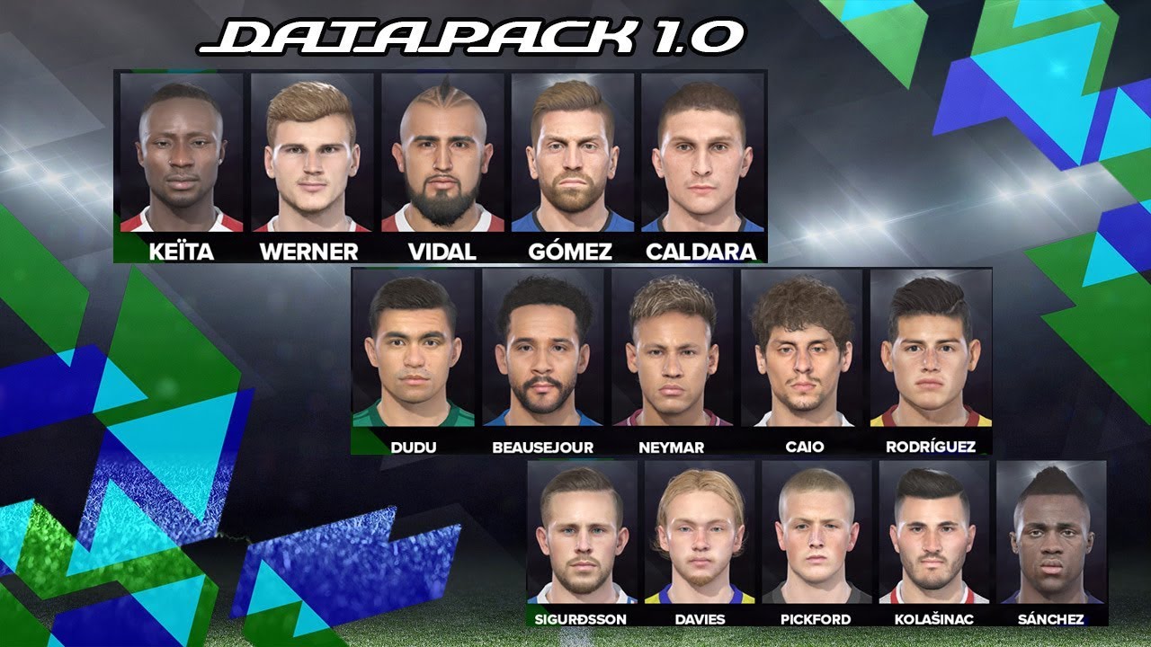 PES 2018 DATA PACK  1.0 (FACES CONFIRMADAS AT&Eacute; AGORA)