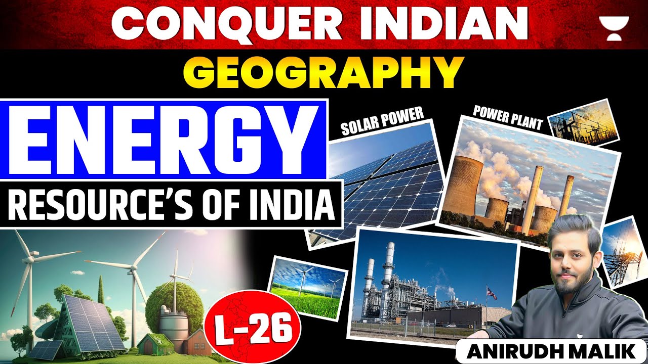 Energy Resources of India | Conquer Indian Geography for UPSC 2025 | Anirudh Malik