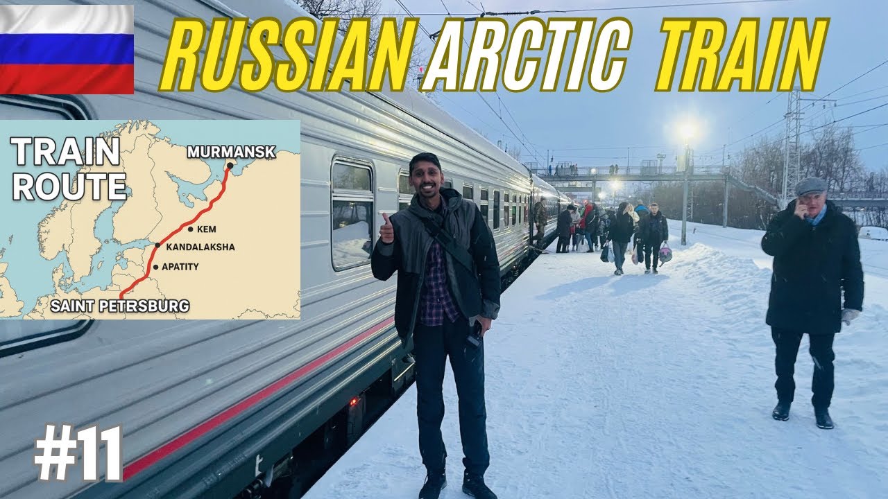 Murmansk to Saint Petersburg Train | Arctic Train Russia | Ep-11