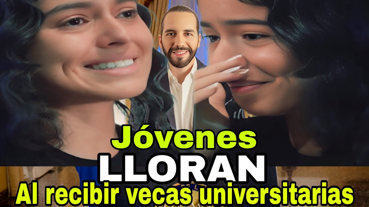 BUKELE lo buelve hacer jóvenes lloran de emoción al recibir las vecas UNIVERSITARIAS 