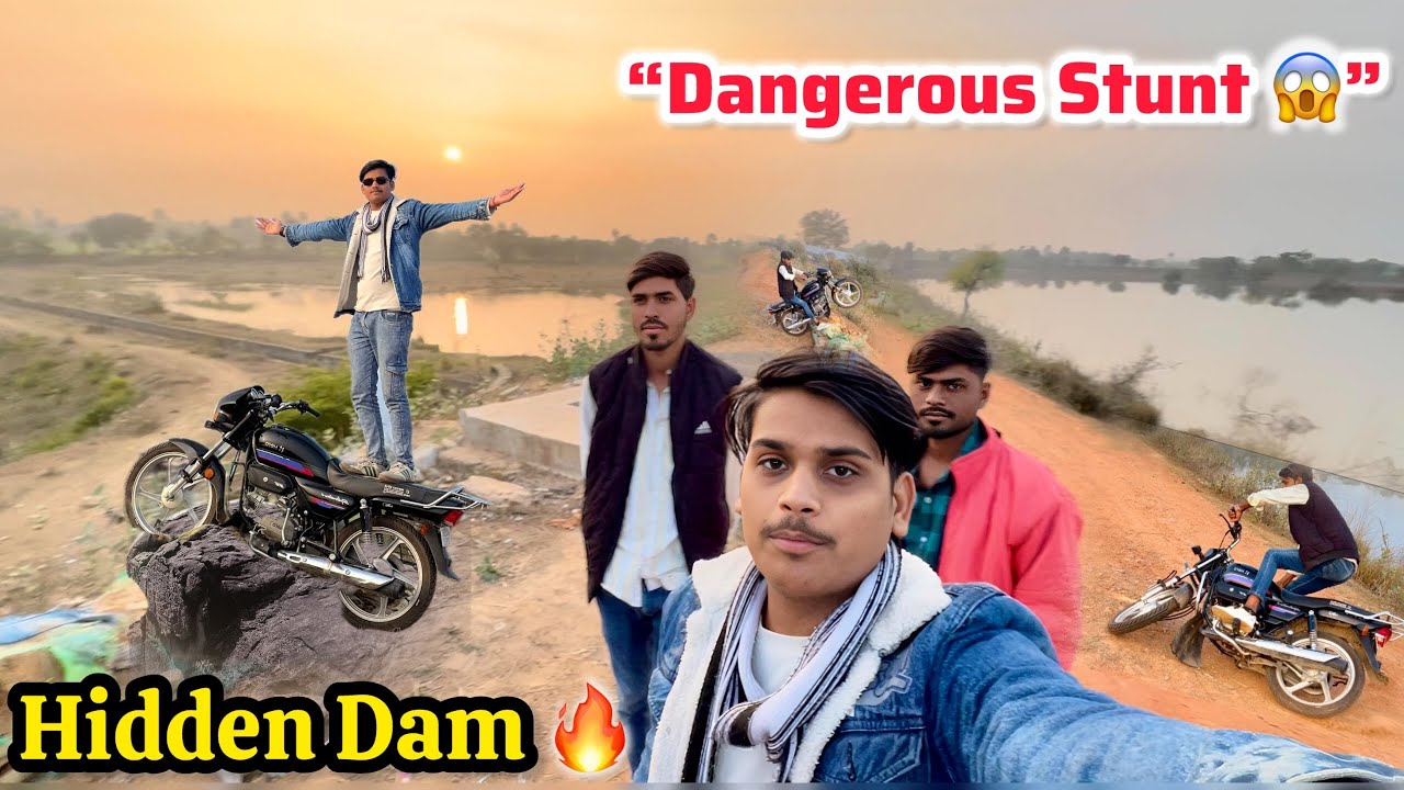 Jhilmili Dam 😱 Bike Stunt | Hidden Village Spot | MK VLOGS