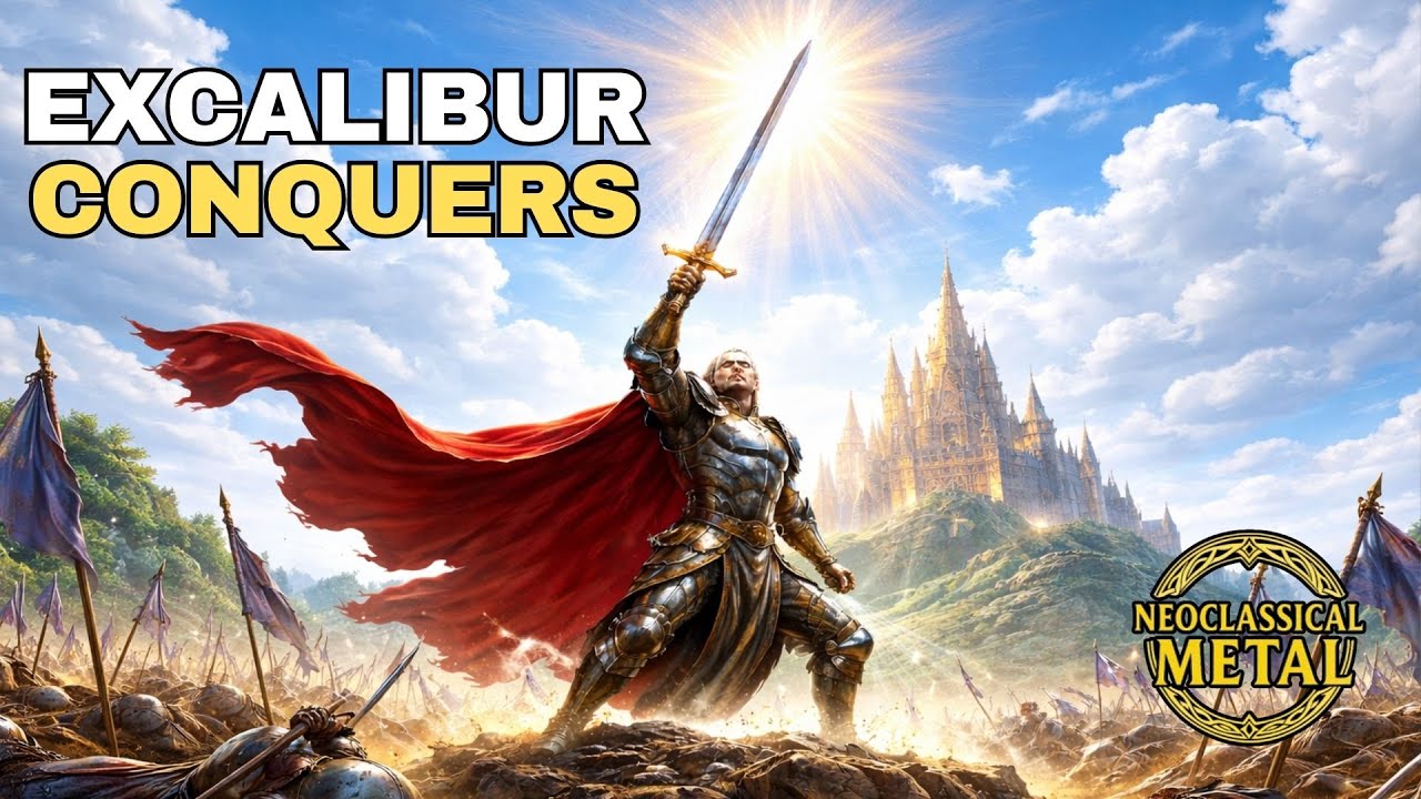 ⚔️ Excalibur Conquers ⚔️ | Music and Lyrics | Epic Neoclassical Power Metal | Arthurian Legend
