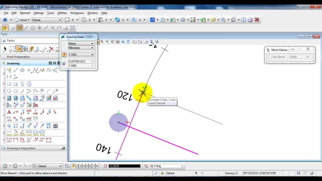 MicroStation V8i_Stationing line - part 2 (of 2)