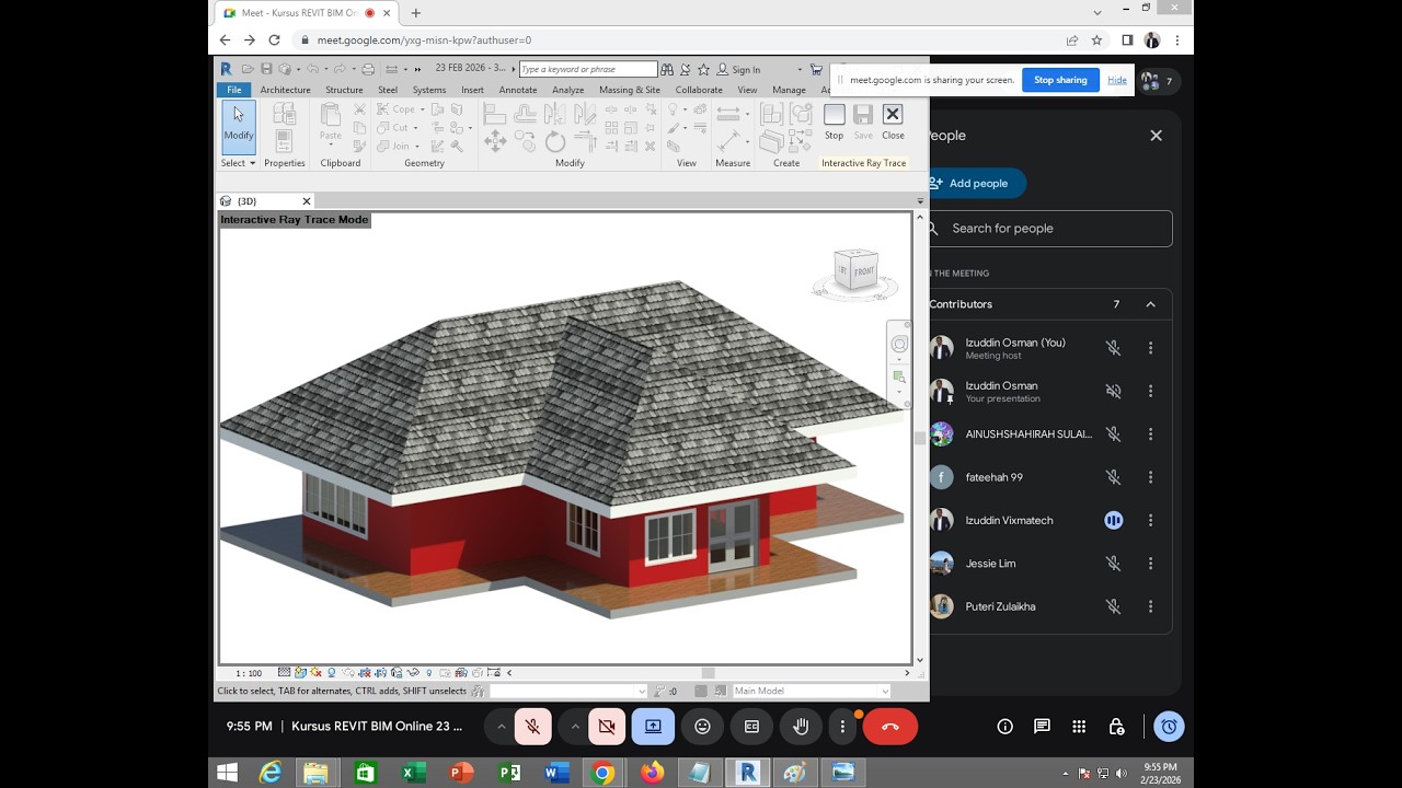 Kursus Sijil REVIT BIM Training Course Malaysia - Membina Bangunan & Assign Materials Tutorial