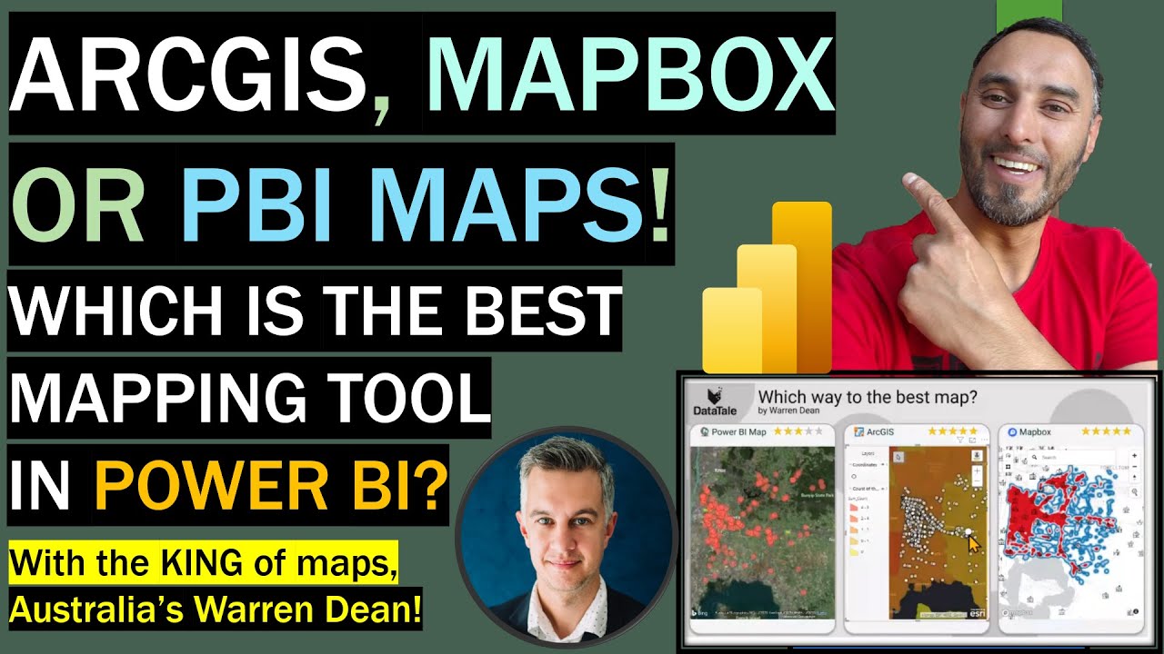 ArcGIS, Mapbox, Power BI Maps! Analysing the best MAP tool in #PowerBI with Australia's Warren Dean!