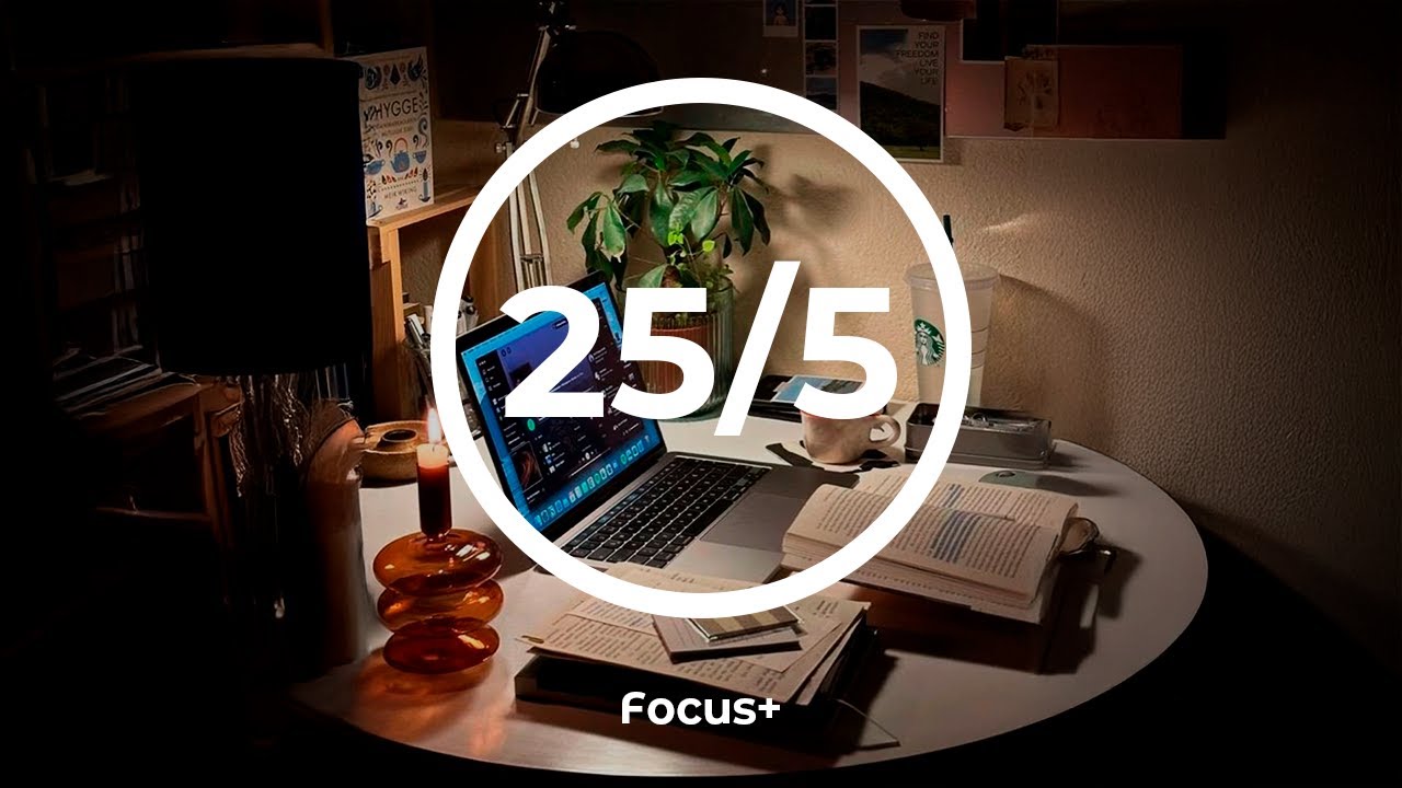 🎵 25/5 Study With Me | Focus with Lofi Pomodoro Timer & Peaceful Vibes | Focus+