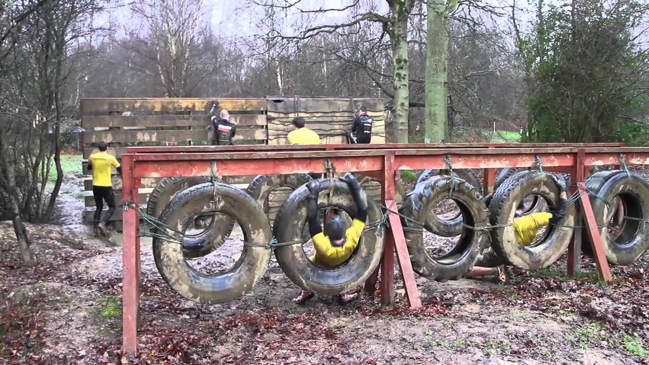 How to climb over and through tyres