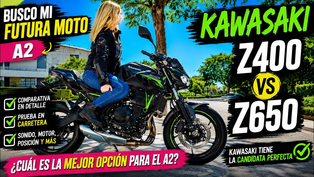 Busco mi futura moto A2 y de paso Review Z400 Vs Z650