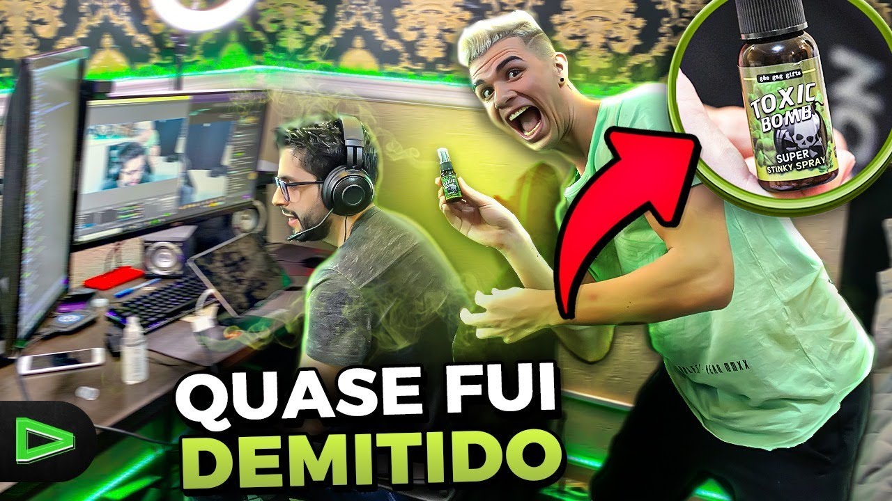 TROLLEI O PLAYHARD COM SPRAY DE PEIDO! FUI LONGE DEMAIS AGORA!