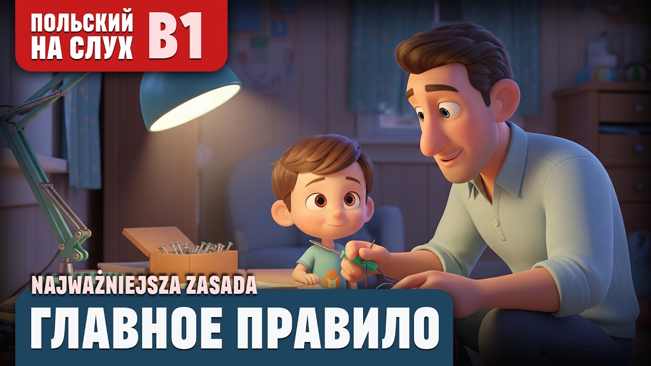 Главное правило. Весёлый рассказ (уровень B1). Польский на слух.