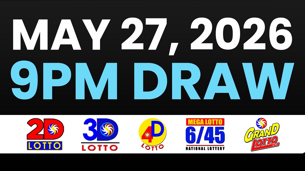 9PM PCSO LOTTO RESULTS TODAY MAY 207, 2026 | SWERTRES EZ2