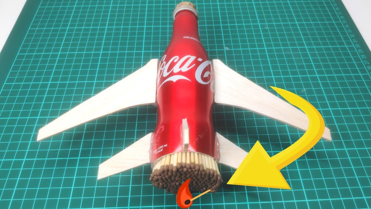 Coca Cola vs Match Experiment | Matches vs Coca Cola Airplane