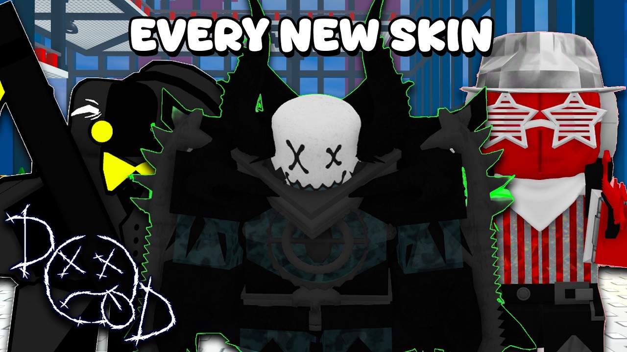 EVERY NEW SKIN IN DIE OF DEATH'S FASHIONABLY LATE UPDATE (Roblox Die of Death)