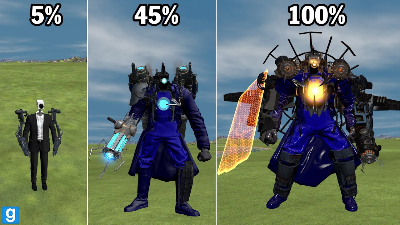 Gmod - Lai tạo ra Super Hybrid Titan Cameraman Trọng lực nhưng...| GHTG