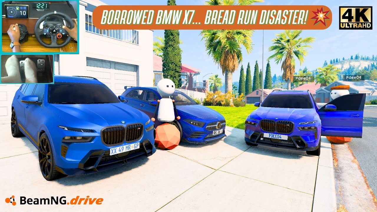 Borrowed My Uncle’s BMW X7 Just to Buy Bread… Then Everything Went Wrong! | BeamNG Convoy with G29