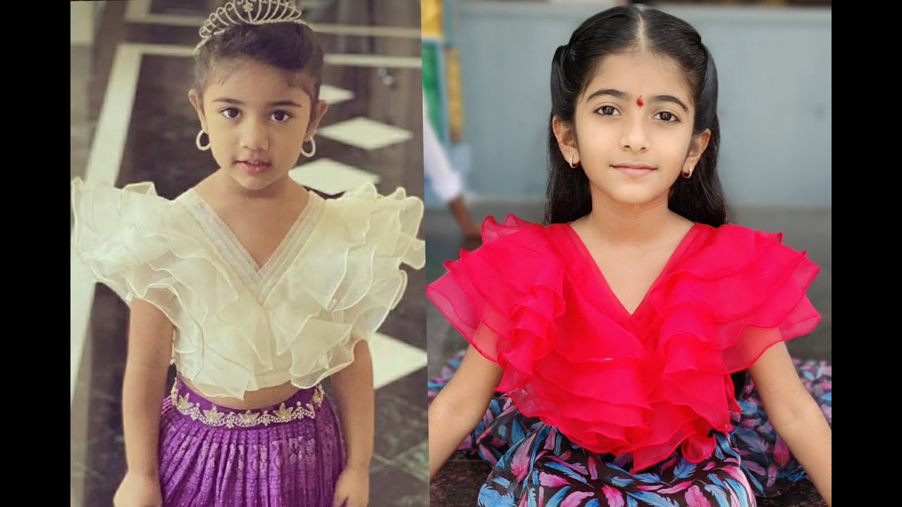 Allu Arjun Daughter Allu Arha baby Ruffle Crop top Cutting || Part-1 || Raffle crop top