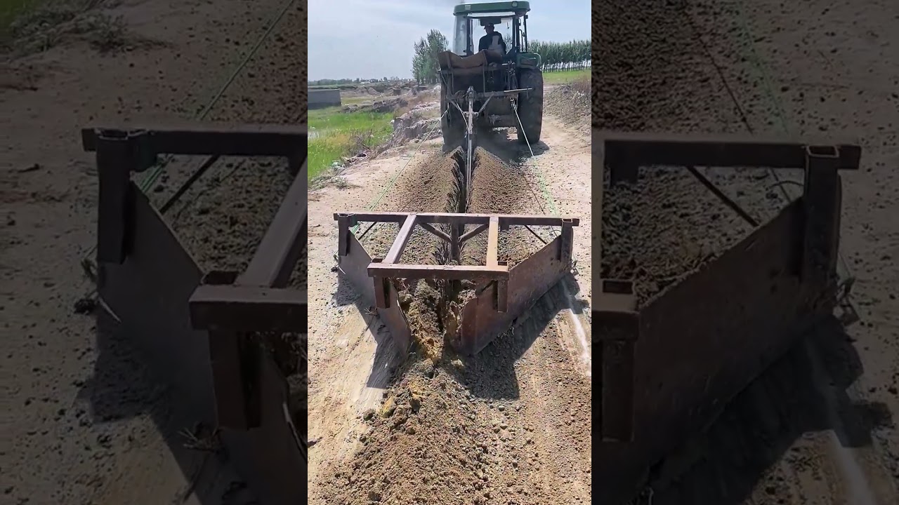 Cable underground trench construction process- Good tools and machinery make work easy