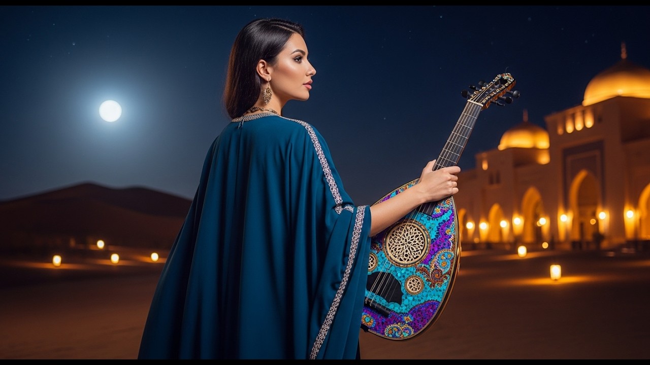 🌙 Desert Moon Oud Instrumental – Relaxing Arabic Music | Middle Eastern Night Ambience