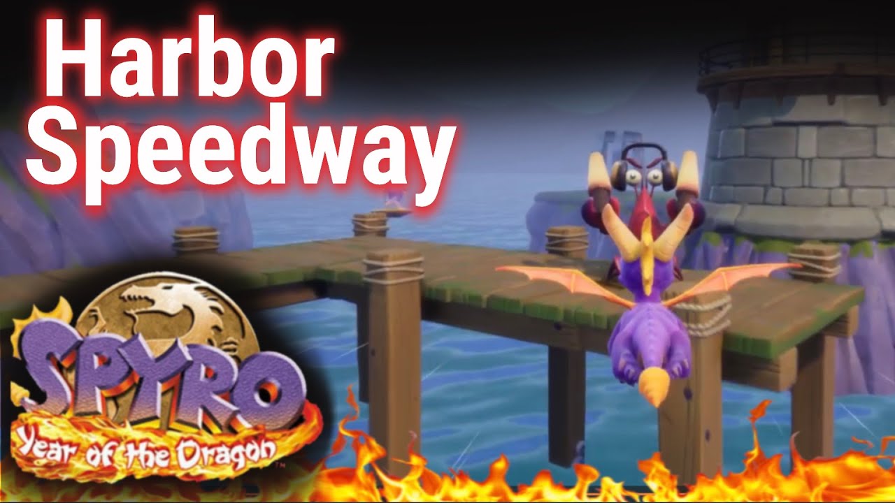 spyro 3 harbor speedway panic and raging stream highlights