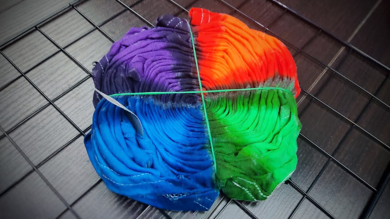 BRIGHT COLORS Experiment (tie dye)